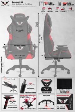 Samurai SS Yeşil Profesyonel Deri Oyuncu Koltuğu