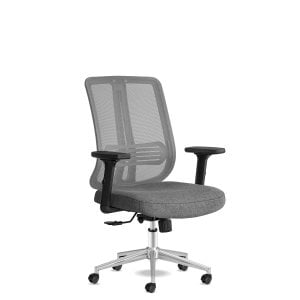 Spark Başlıksız Gri Krom Çalışma Koltuğu