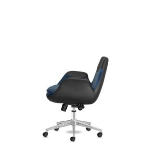 Storm Mavi Krom Çalışma Koltuğu
