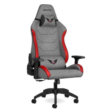 Supra SP Gri Kırmızı Profesyonel Kumaş Oyuncu Koltuğu