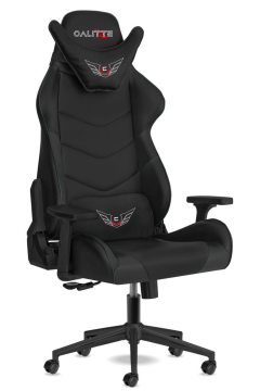 Samurai SS Siyah Profesyonel Deri Oyuncu Koltuğu