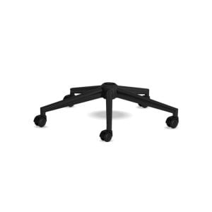 Siyah Konik Metal Ayak (Tekerli)