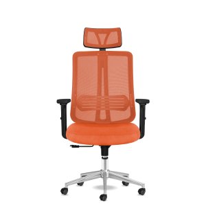 Spark Başlıklı Turuncu Krom Çalışma Koltuğu