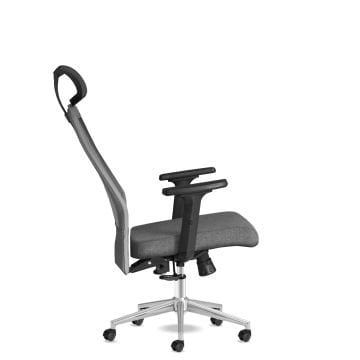 Kolto Başlıklı Gri Çalışma & Yönetici Koltuğu