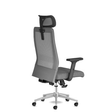 Kolto Başlıklı Gri Çalışma & Yönetici Koltuğu