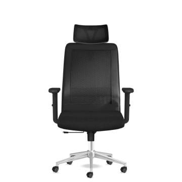 Kolto Başlıklı Siyah Çalışma & Yönetici Koltuğu