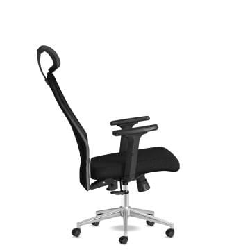 Kolto Başlıklı Siyah Çalışma & Yönetici Koltuğu