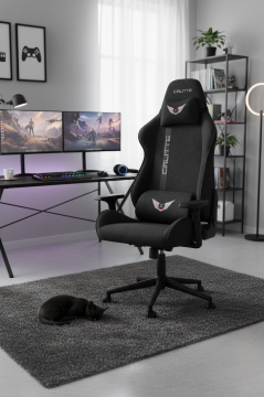 Breeze BRZ Siyah Profesyonel Kumaş Oyuncu Koltuğu