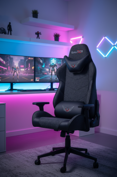 Samurai SS Kumaş Siyah Kumaş Profesyonel Oyuncu Koltuğu