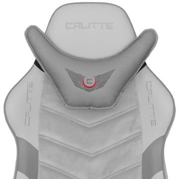 Gri Uzay Stil Ergonomik Boyun Yastığı - Oyuncu, Çalışma, Araç Koltuğuna Uyumludur